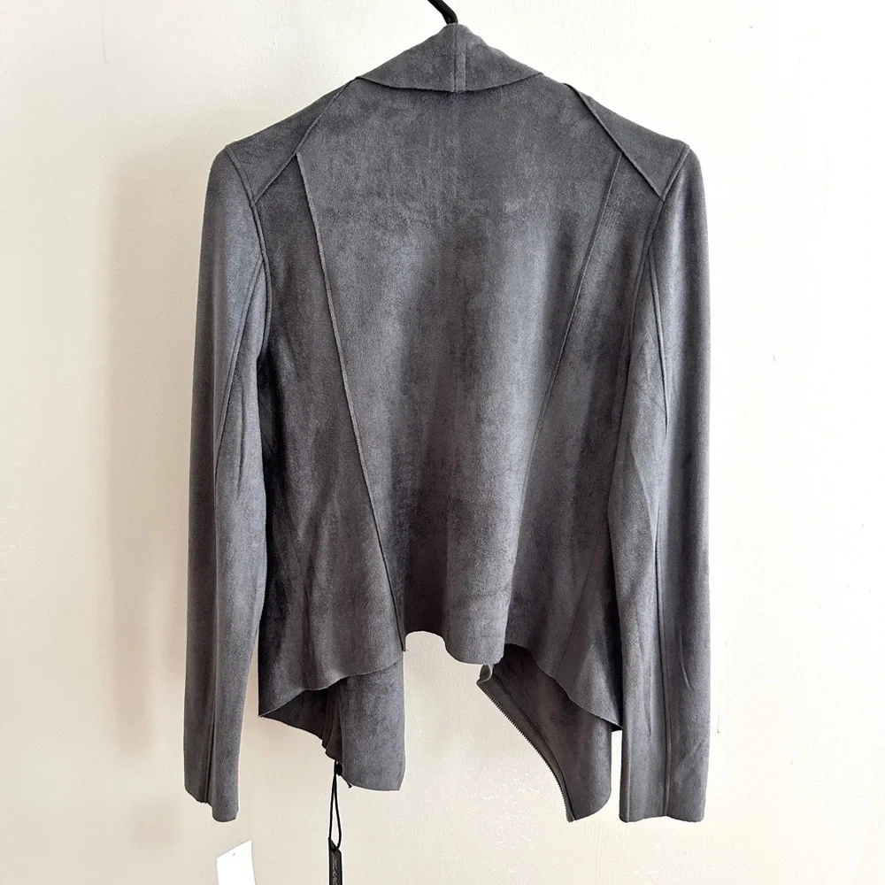 • BLANKNYC • Drape Front Faux Suede Jacket